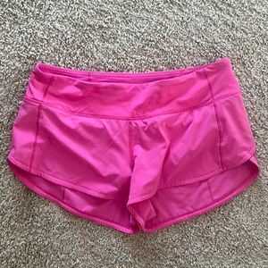 Lululemon 2.5” Pink Shorts